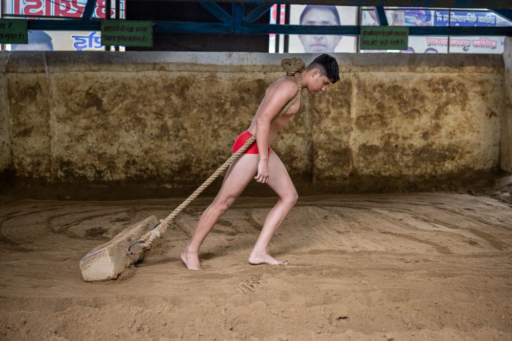 The Wrestling School in Delhi