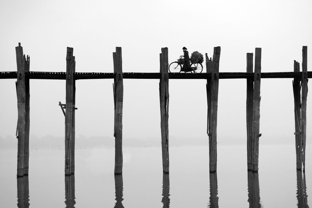 Myanmar, Mandalay, Armarapura, U Bein bridge