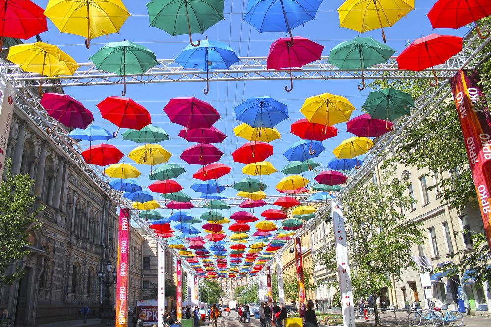 парящие зонтики