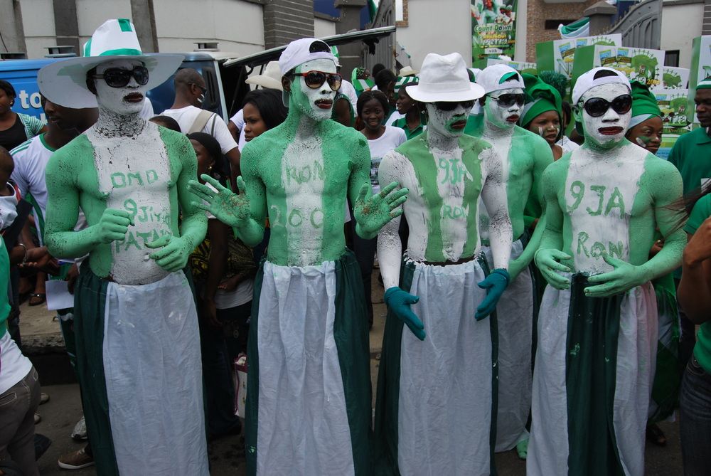 VALUE AND BEAUTY OF NIGERIAN IN GREEN WHITE GREEN