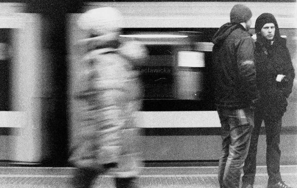 Waiting for the train