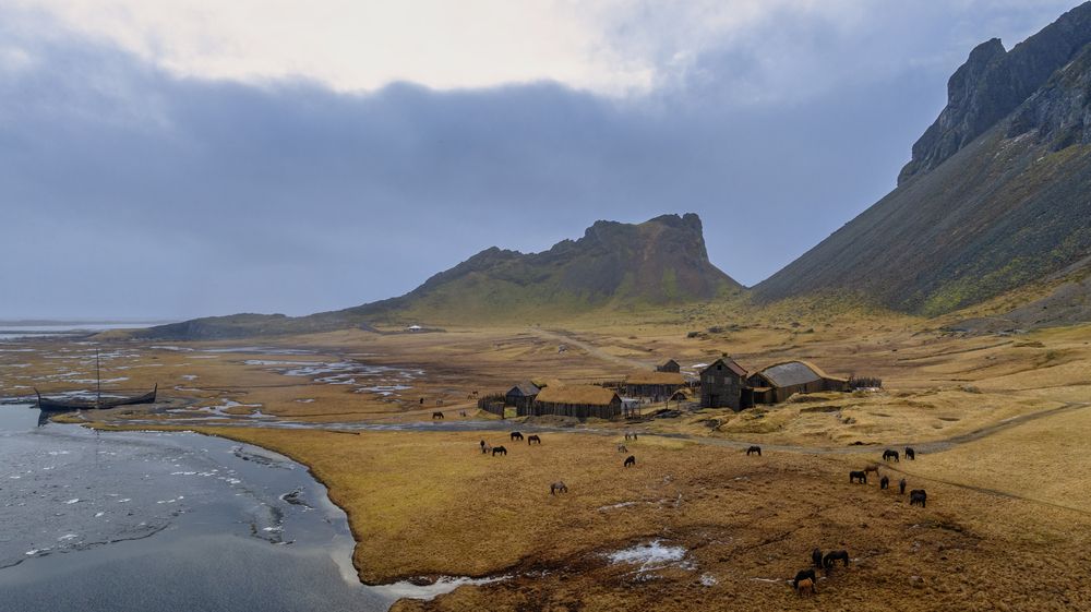Viking Village Prop For Movie