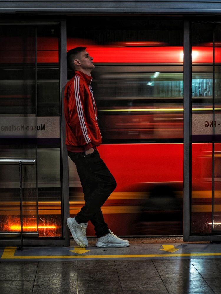 Esperando el transmilenio