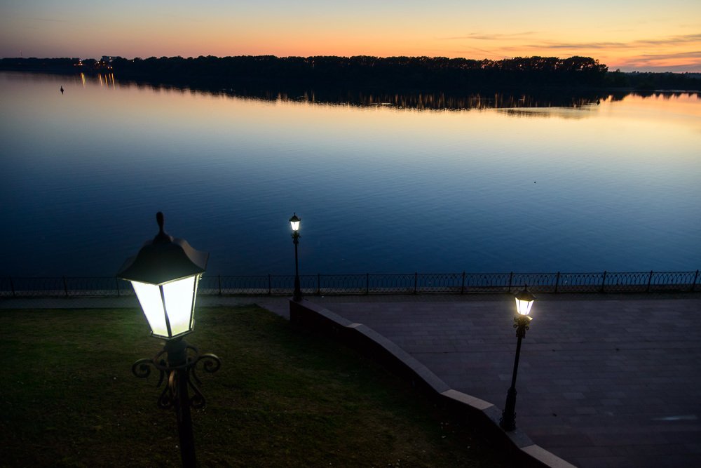 Закат на Волге