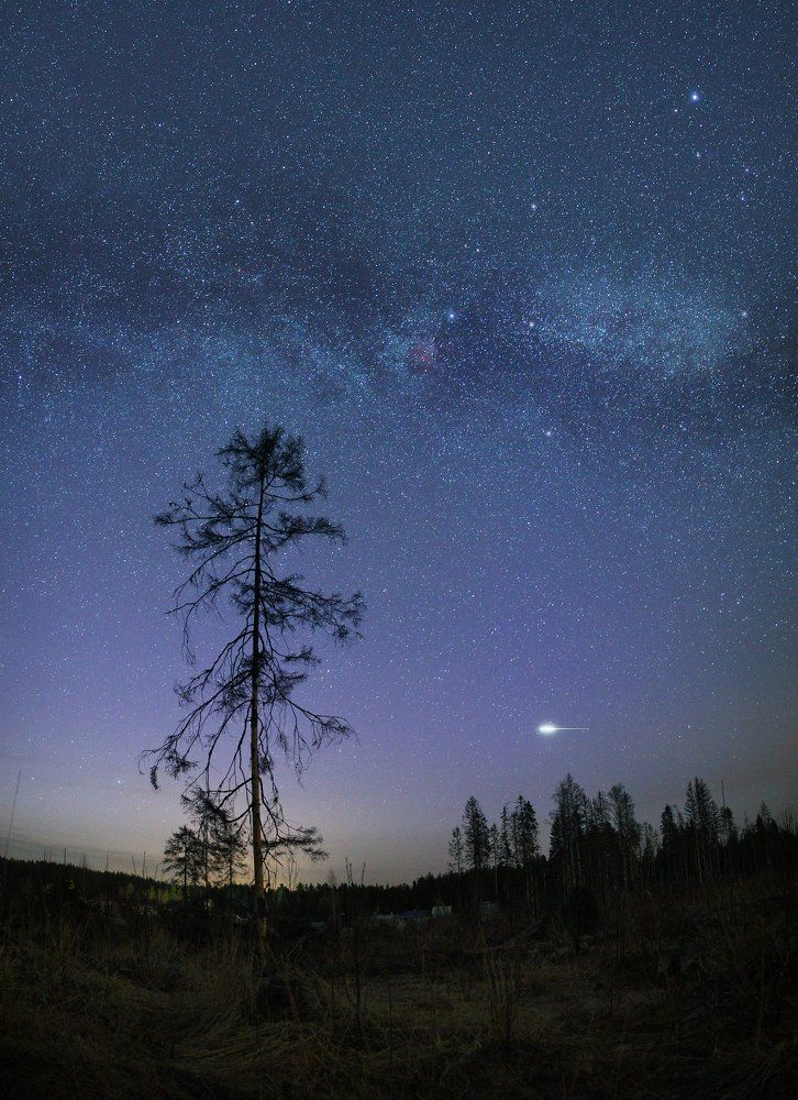 Красочное небо весны