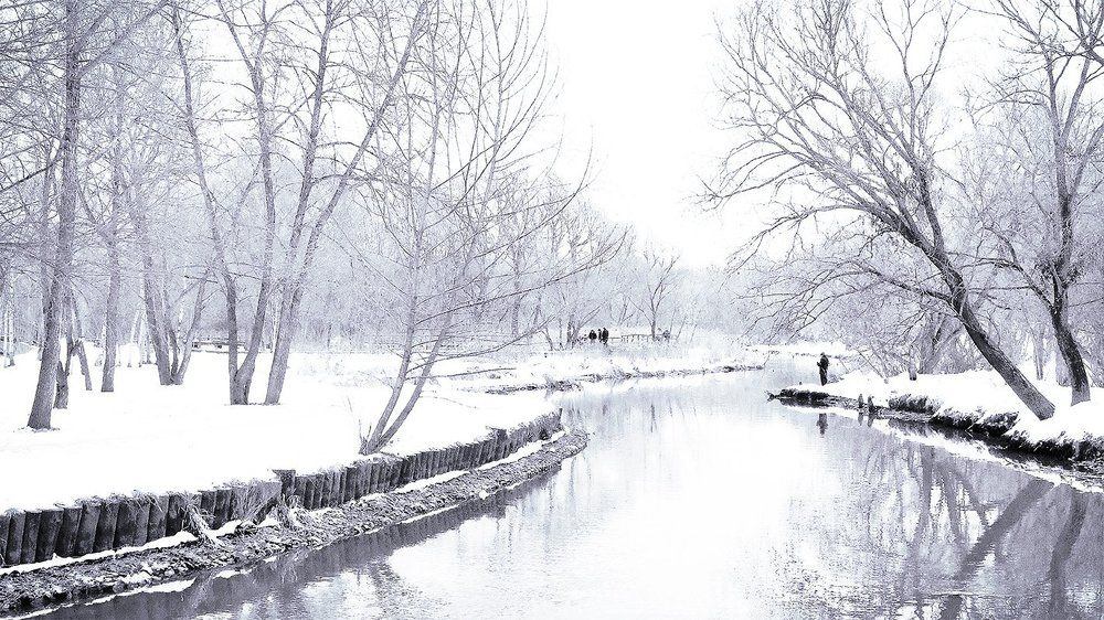 Зимним днём на Яузе