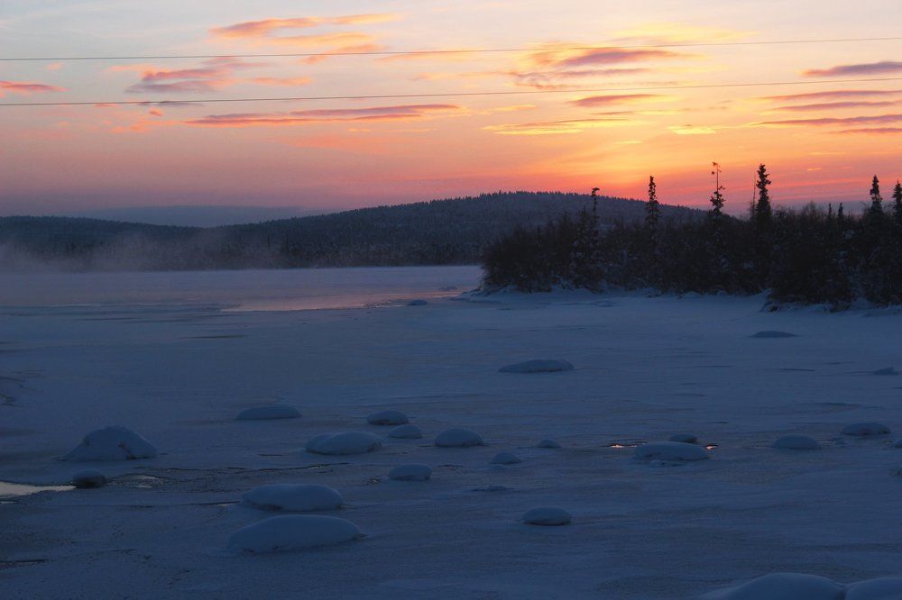 Закат и мороз