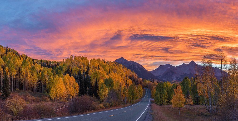 Осенне-осиновый закат