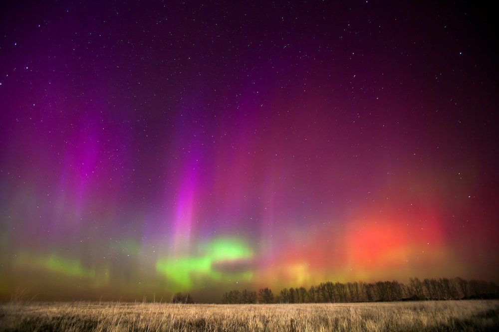 Полярное сияние в Рязанской области