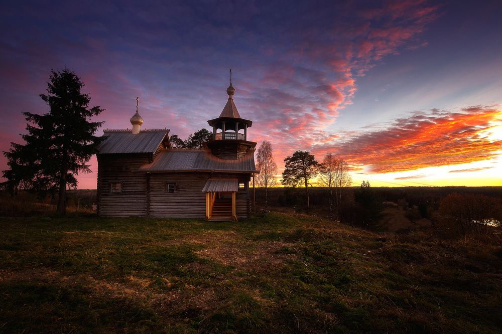 В лучах заката