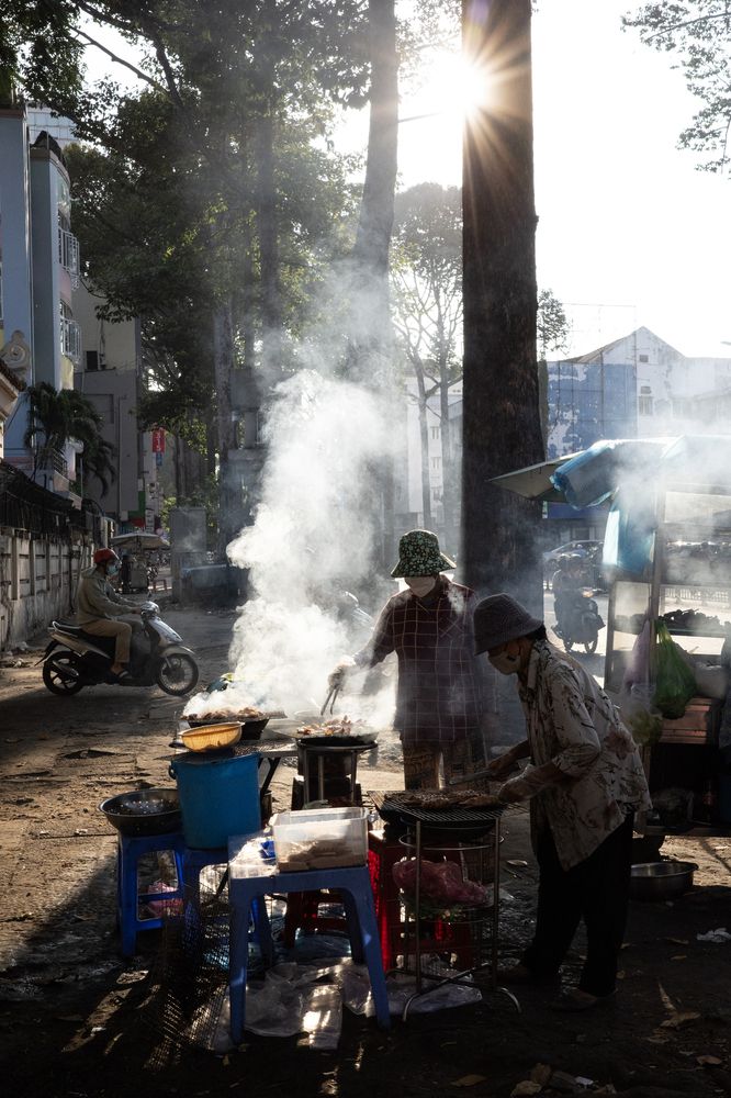 Savoring Saigon: The Smoky Morning Banh Mi in Cholon District