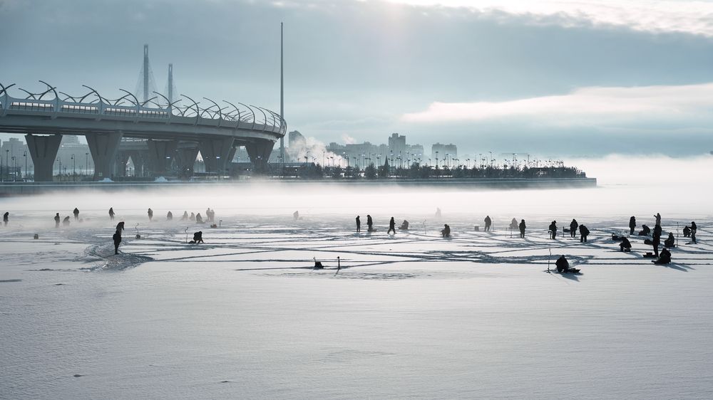 Романтика зимней рыбалки
