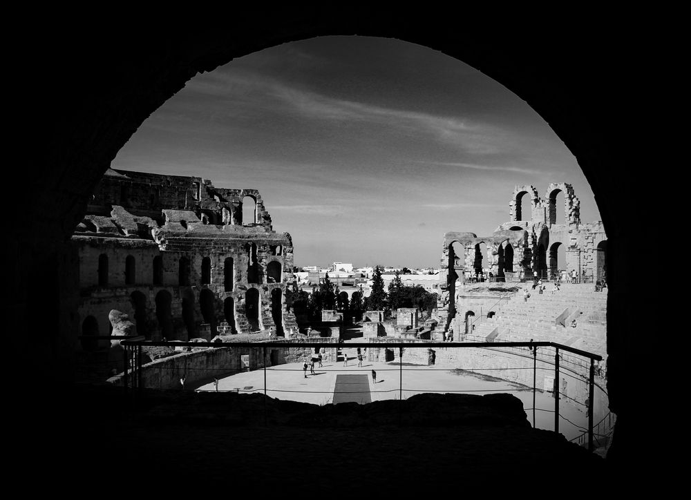 El Jem Amphitheater in Tunis
