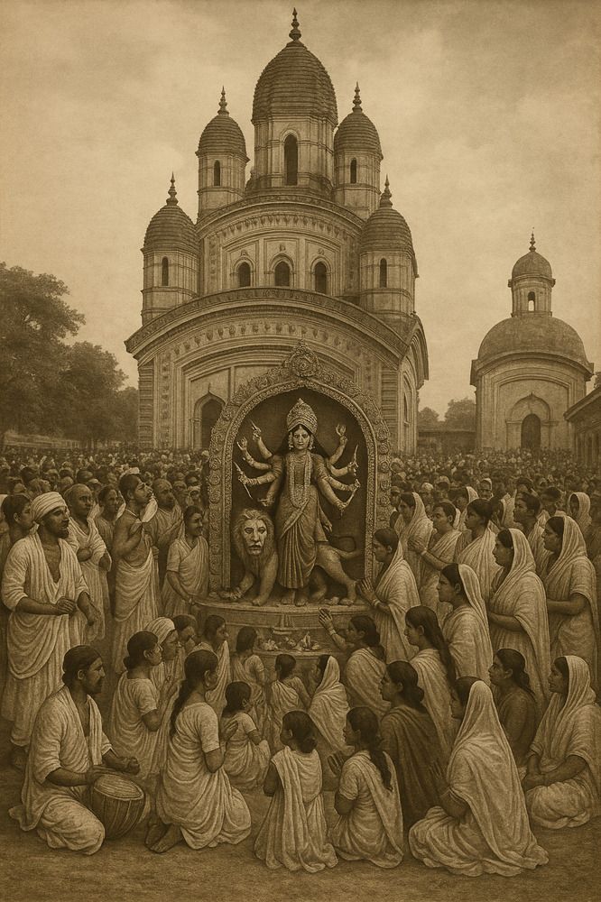Дурга-пуджа и храм Кали в Дакшинешваре.