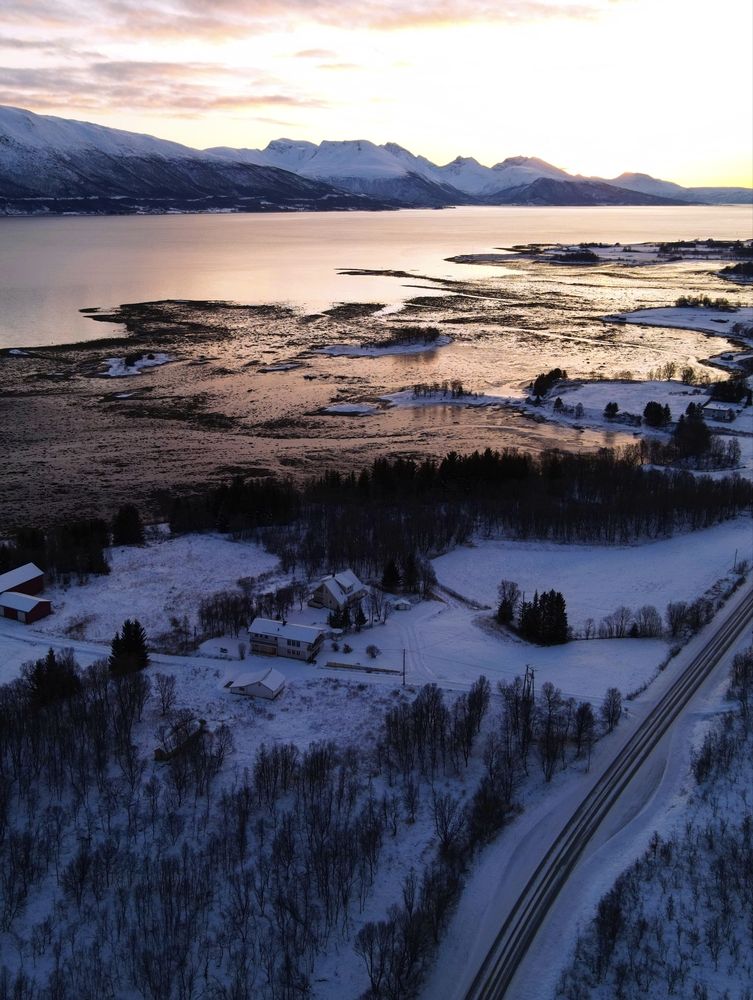 Norway fiords at winter