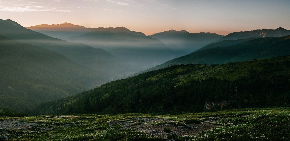 Sunrise over the Northern Alps