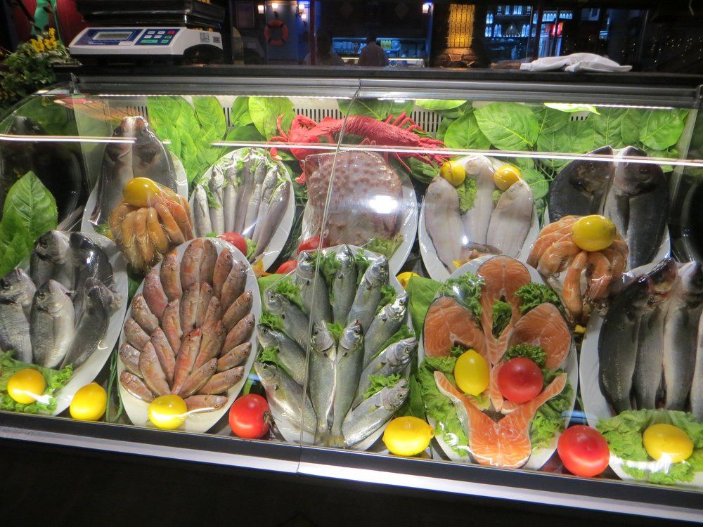 Морепродукты-не только вкусны но и красивы.