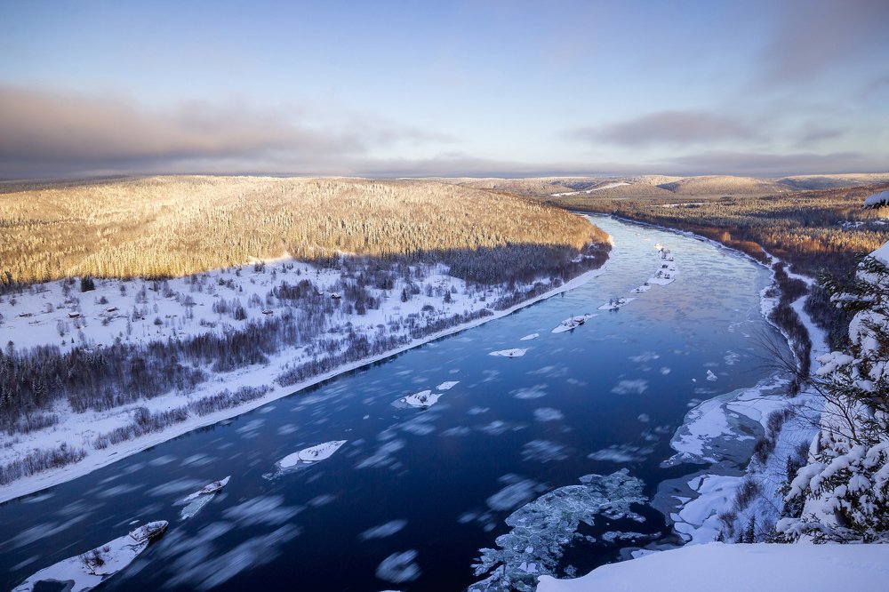 Река Вишера с Камня Ветлан