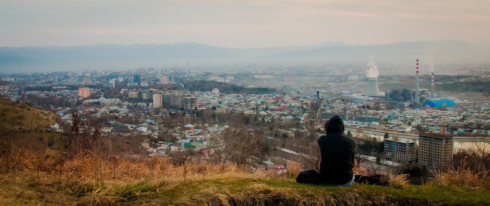 Вид на город