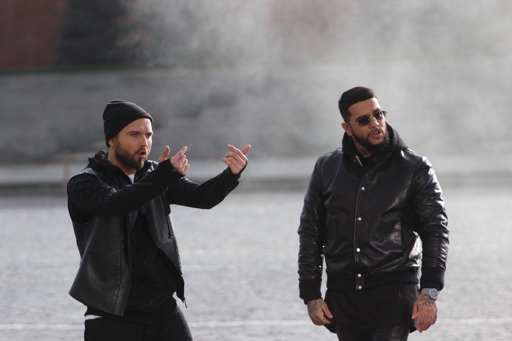 Запись клипа на Красной площади