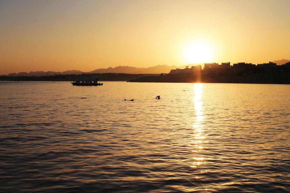 Заход солнца