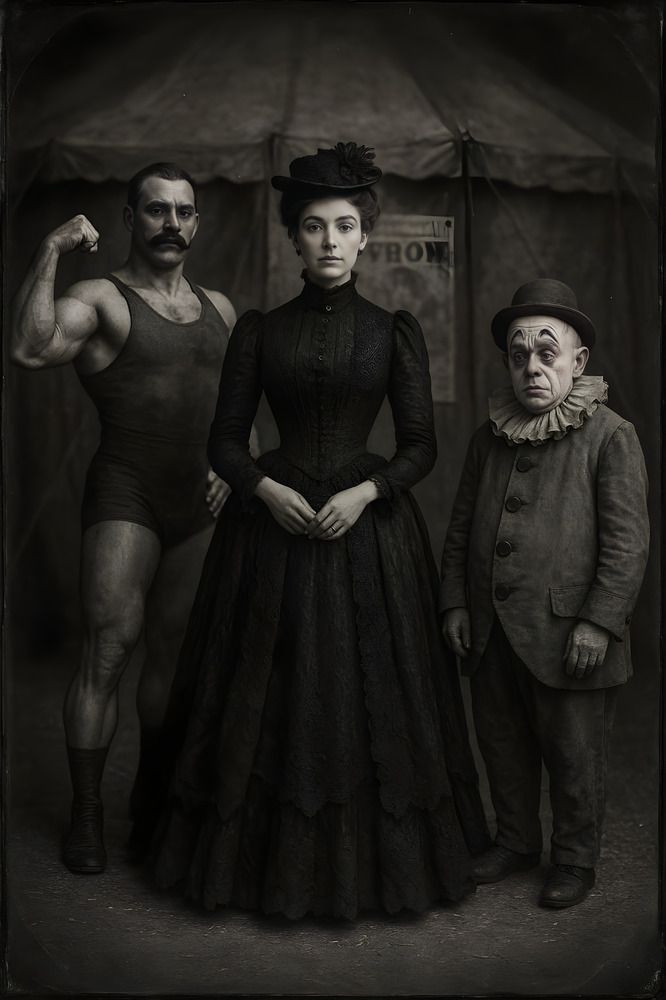 Фотография у цирка вечером