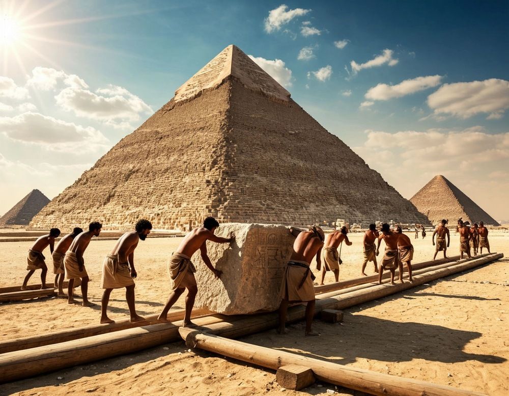 Строительство Египетской пирамиды