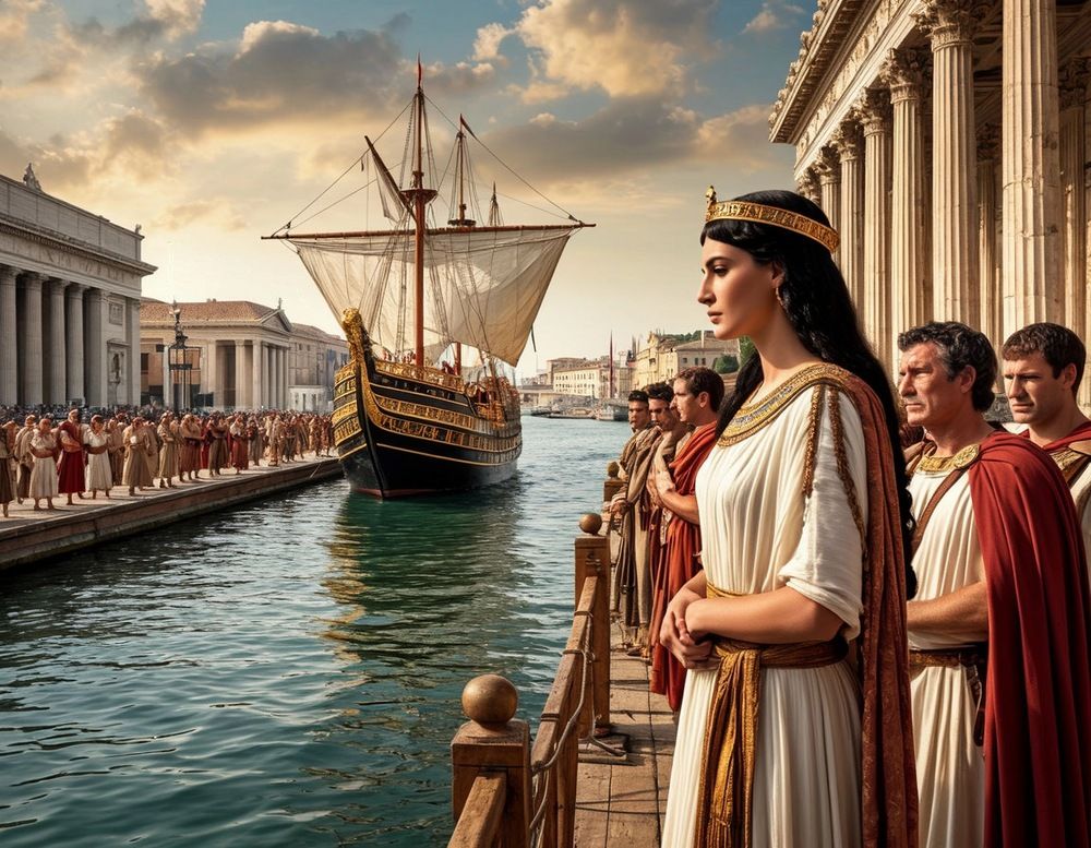 Прибытие Клеопатры в Рим