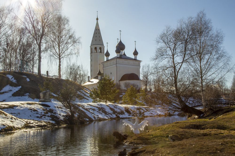 Село Вятское Река Ухтанка Ярославская область