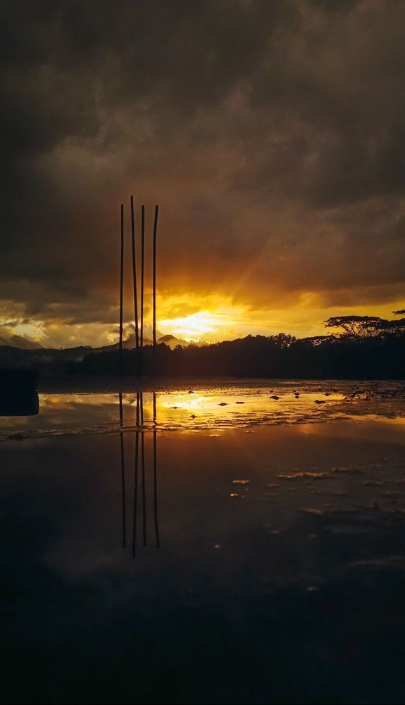 Reflection of sun
