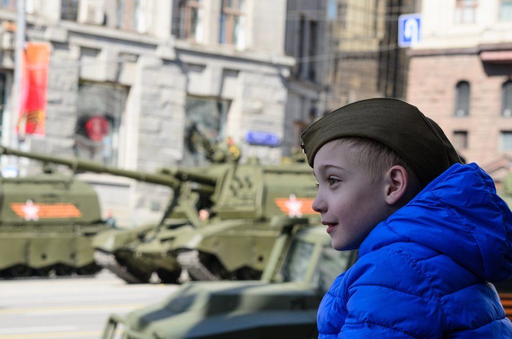 На репетиции парада 9 мая