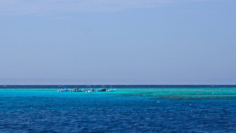 Стоянка на коралловых рифах