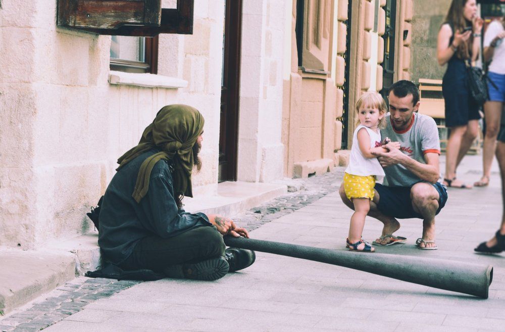 Вуличний музика. Львів. 2015