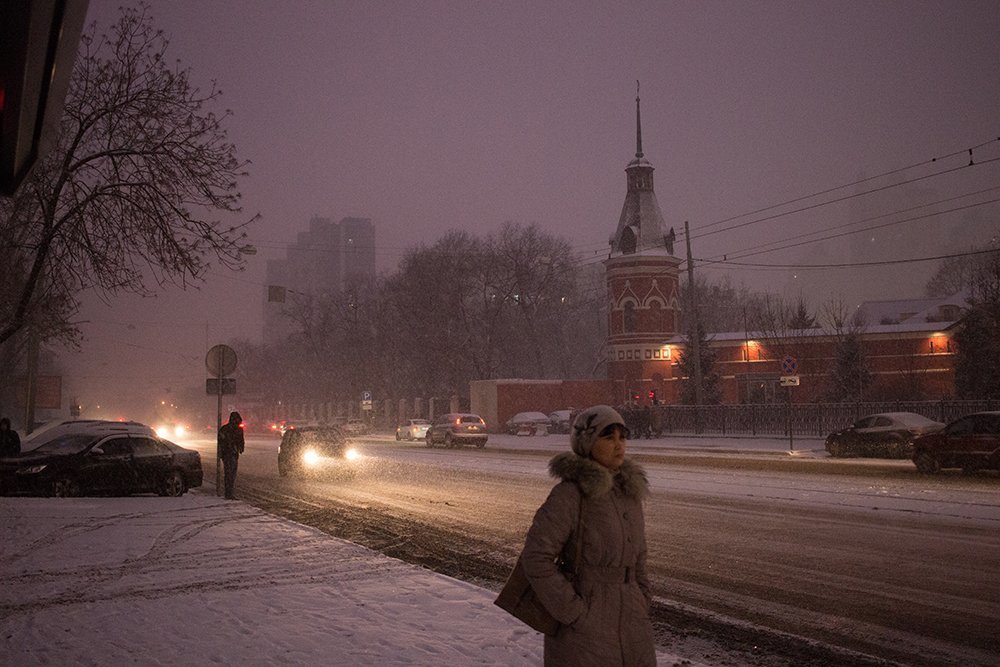 Зимний город.