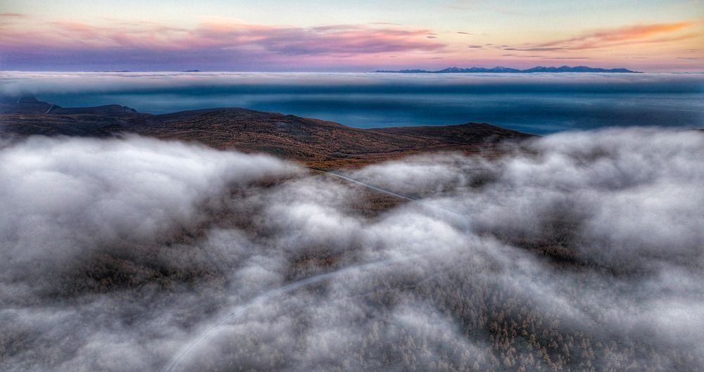 Туманный закат