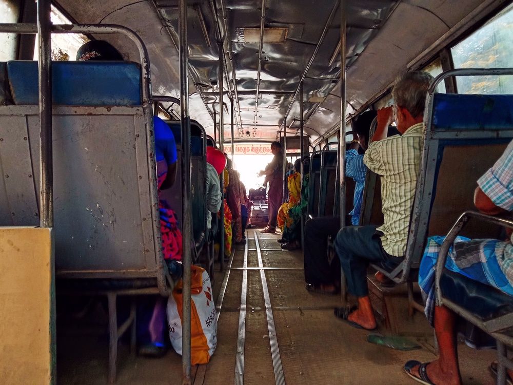 Inside a Bus