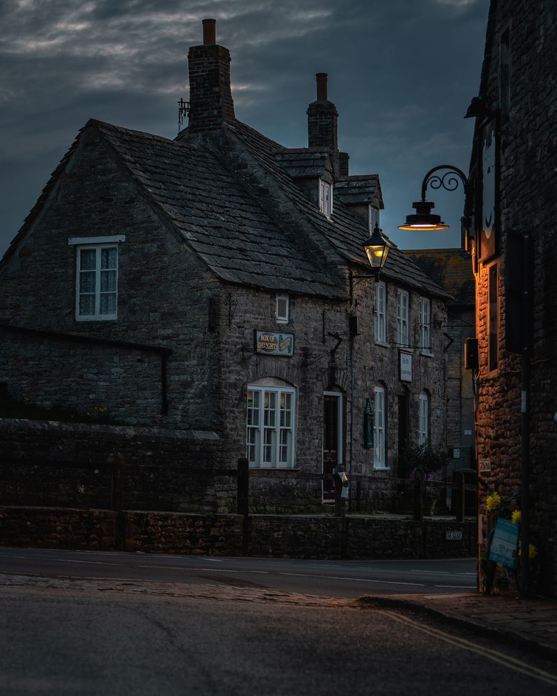 Last Light in Corfe