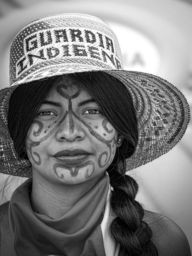 Rostro de la Guardia Indigena