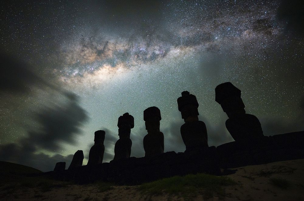 The Moai and the Milky Way