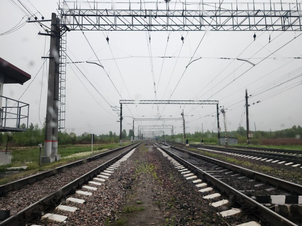 Rainy railroad