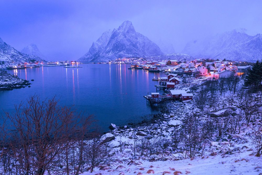 Where Mountains Meet the Frozen Dawn