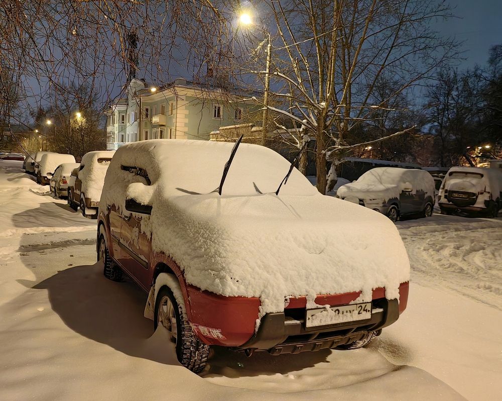 Снежная зима.