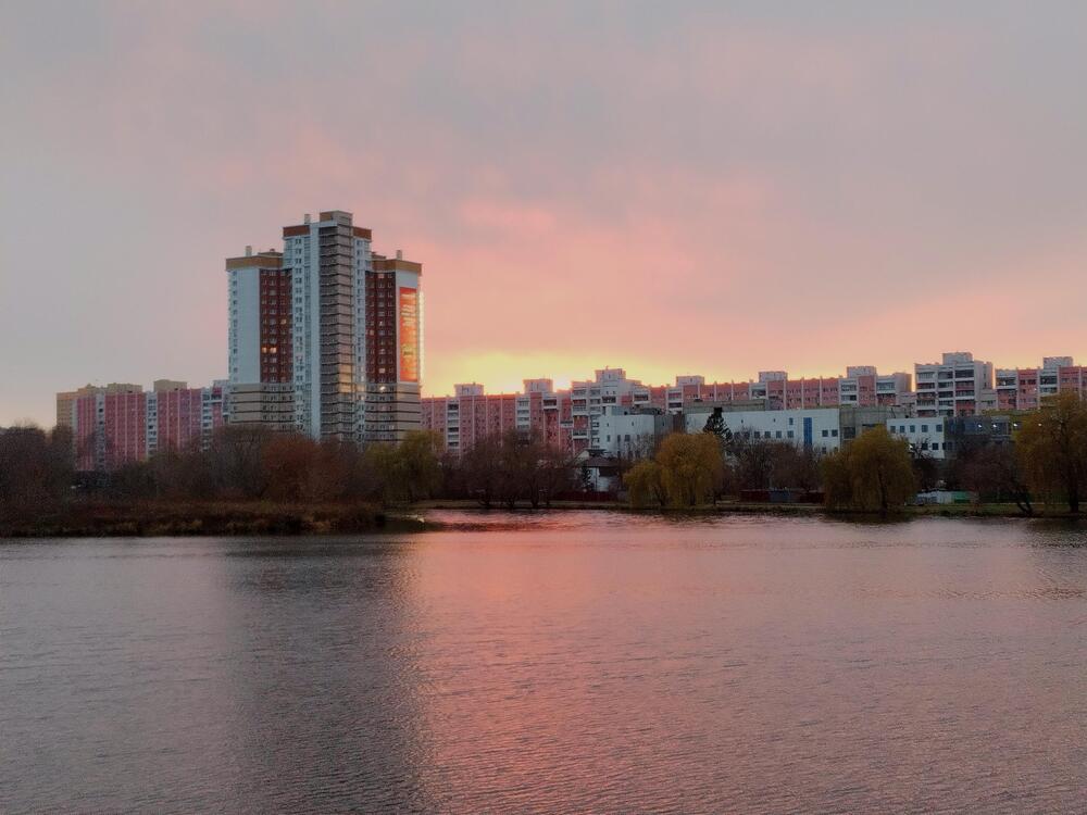 Закат на Свислочи