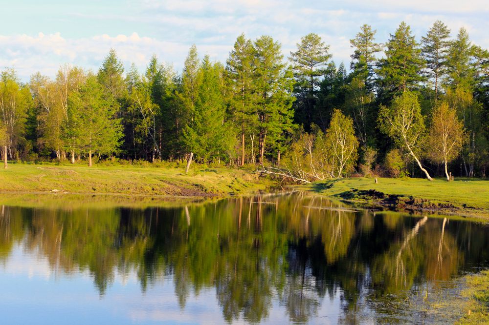 Утреннее отражение.