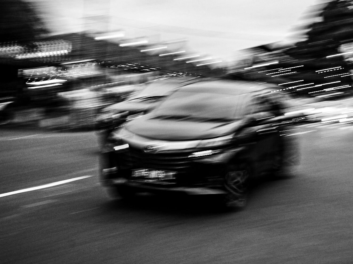Long exposure car