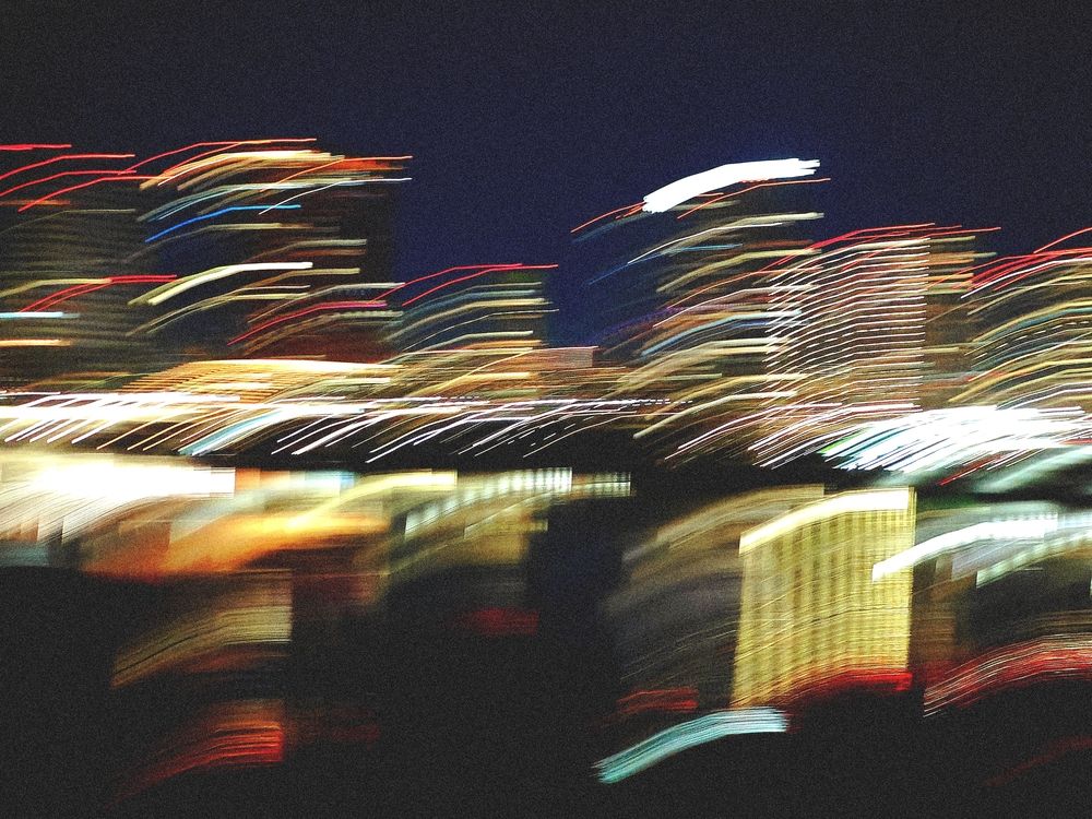 Огни ночного Новосибирска