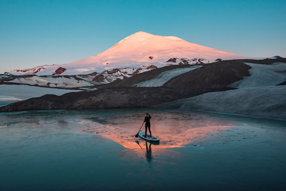 Утро на озере Бирджалы