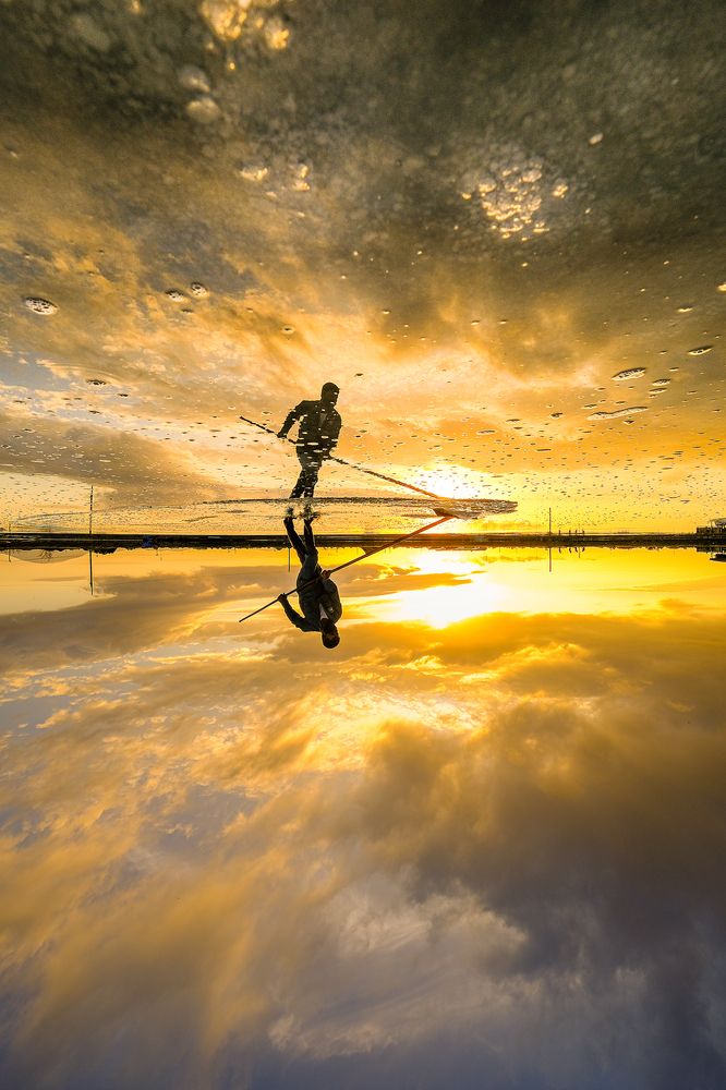 Golden Dawn on the Salt Fields
