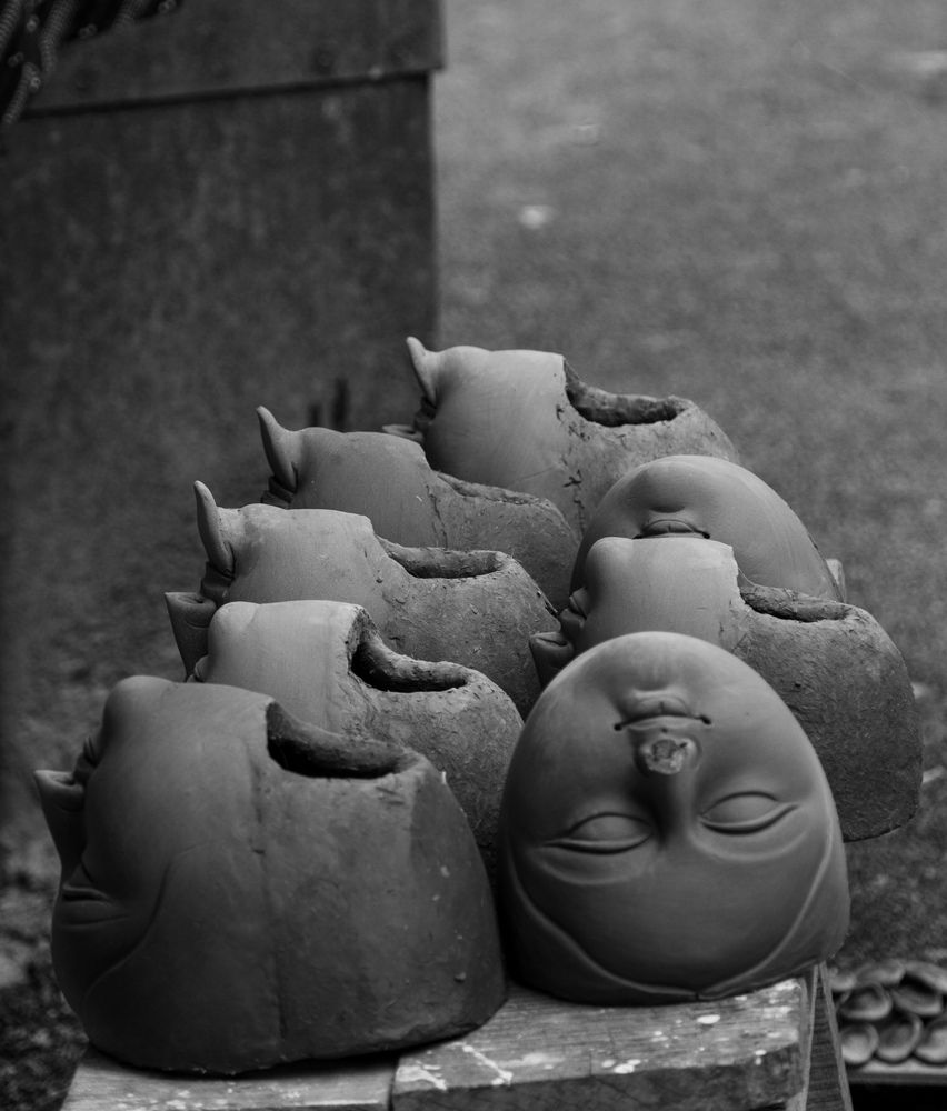 Idol Faces of Maa Durga from Kumortuli