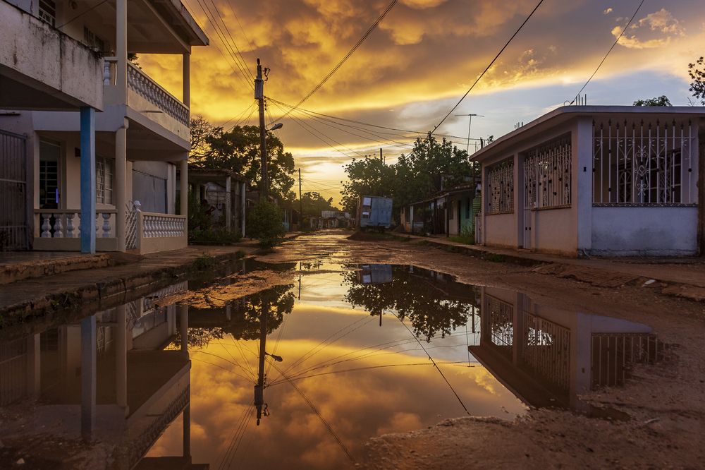 Reflejos de mi barrio.